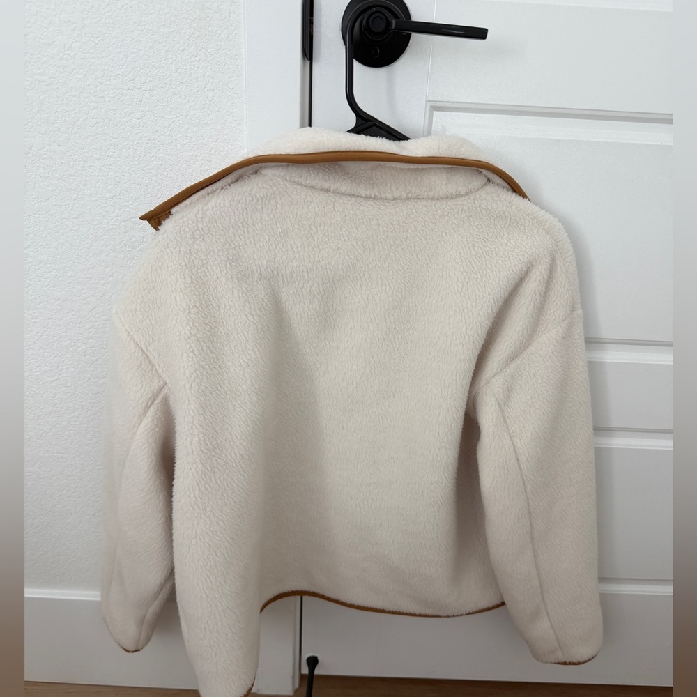The North face Cream cragmont snap coat small - Picture 3 of 6